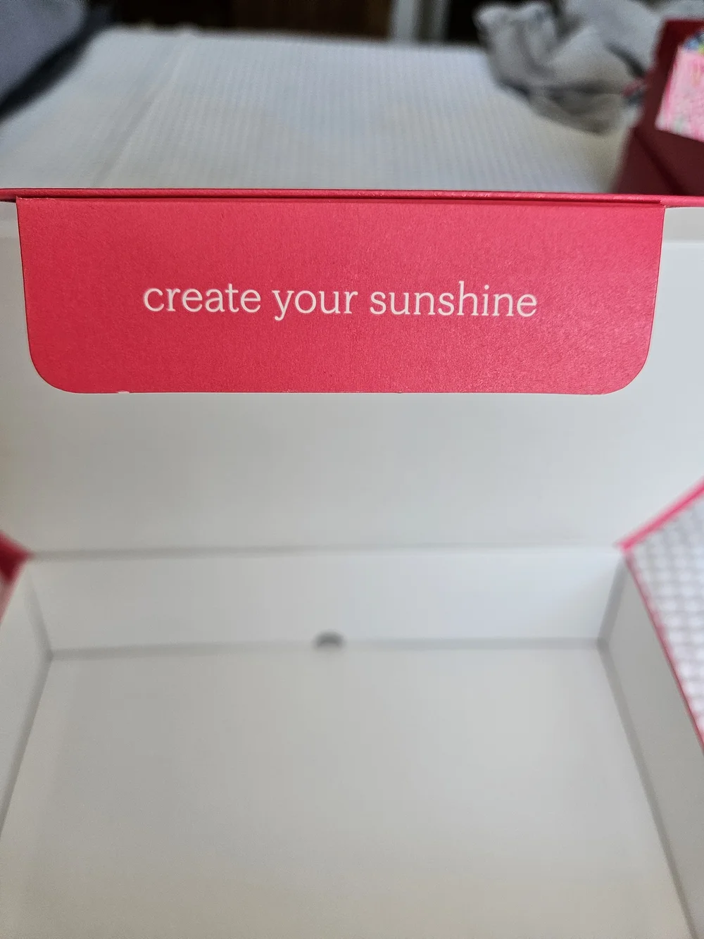 Lilly Pulitzer Pink Gift Box with Gold Logo